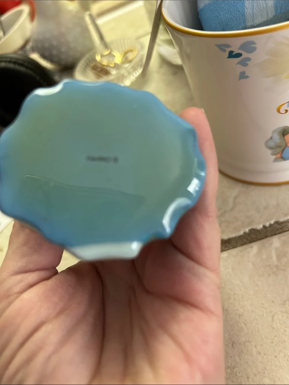 Disney Cinderella Blue and Yellow Ceramic Mug with Plush and Ornament